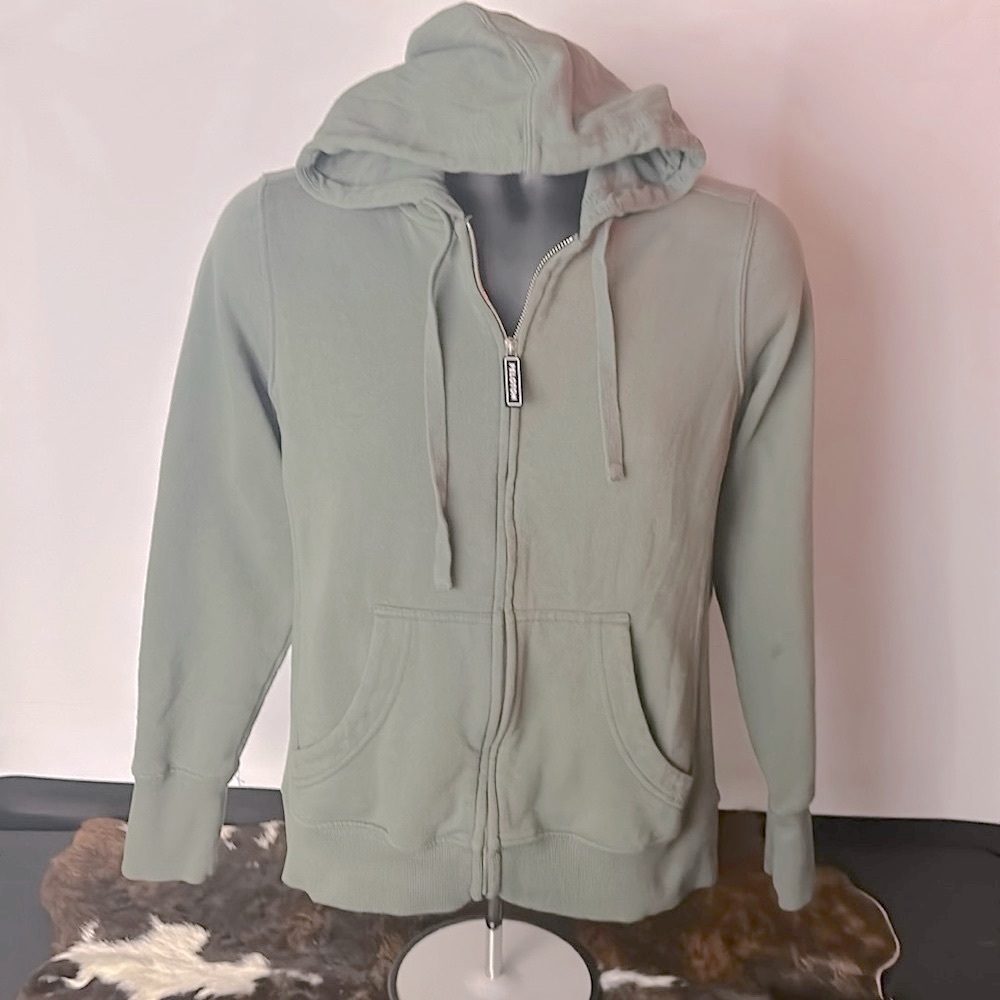 PELOTON VINTAGE (2001) Official Women's Green Full-Zip Logo Hoodie Size Medium